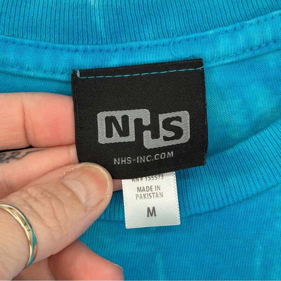 Skateboard Slime Balls logo t-shirt in a blue tie-dye wash - Picture 2 of 5